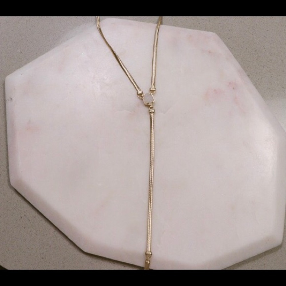 Kendra Scott Iridescent Drusy Starla Y Necklace